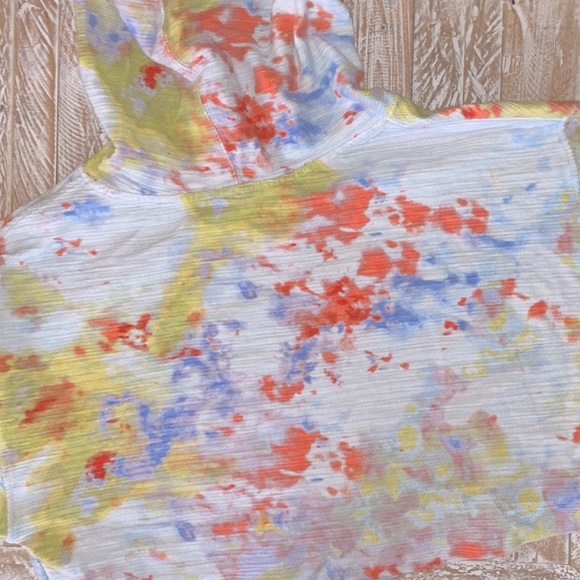 Free People Thinkin About You Tie Dye Hoodie~XS on tag, more like oversized med - Picture 11 of 12